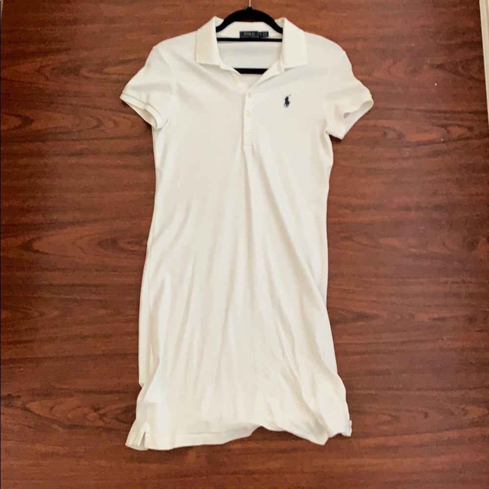 white polo dress
